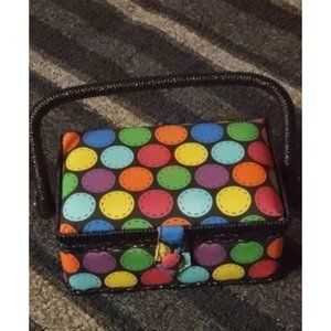 SINGER 07272 Polka Dot Small Sewing Basket with Sewing Kit Accessories